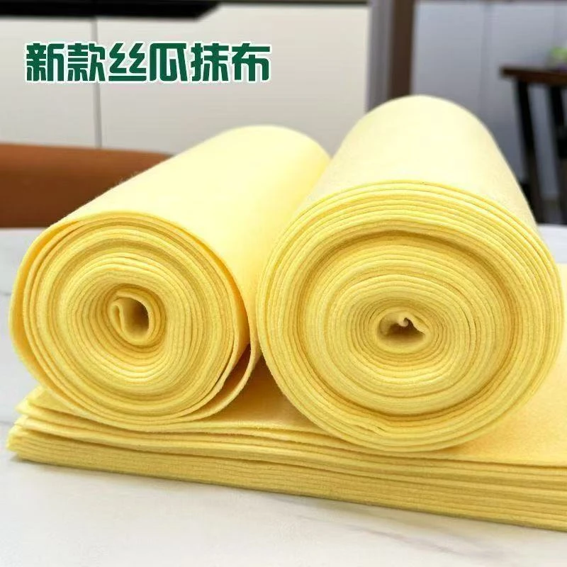 吸油抹布黄色黄色丝瓜抹布丝瓜抹布黄色不沾油家用吸水丝瓜抹布