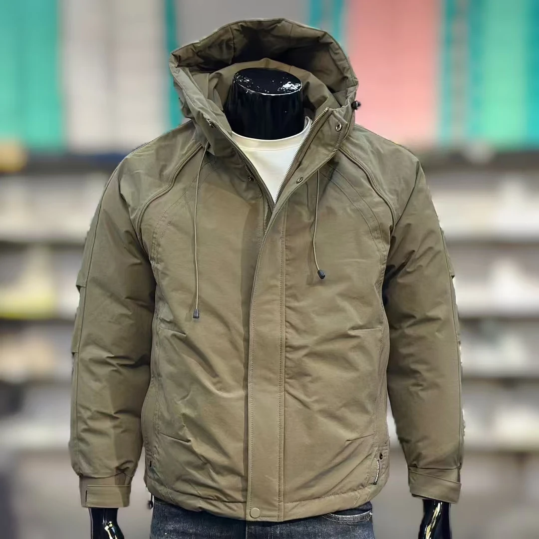 休闲正肩飞行夹克棉服男冬季加厚痞帅高级感防水工装棉衣外套潮牌