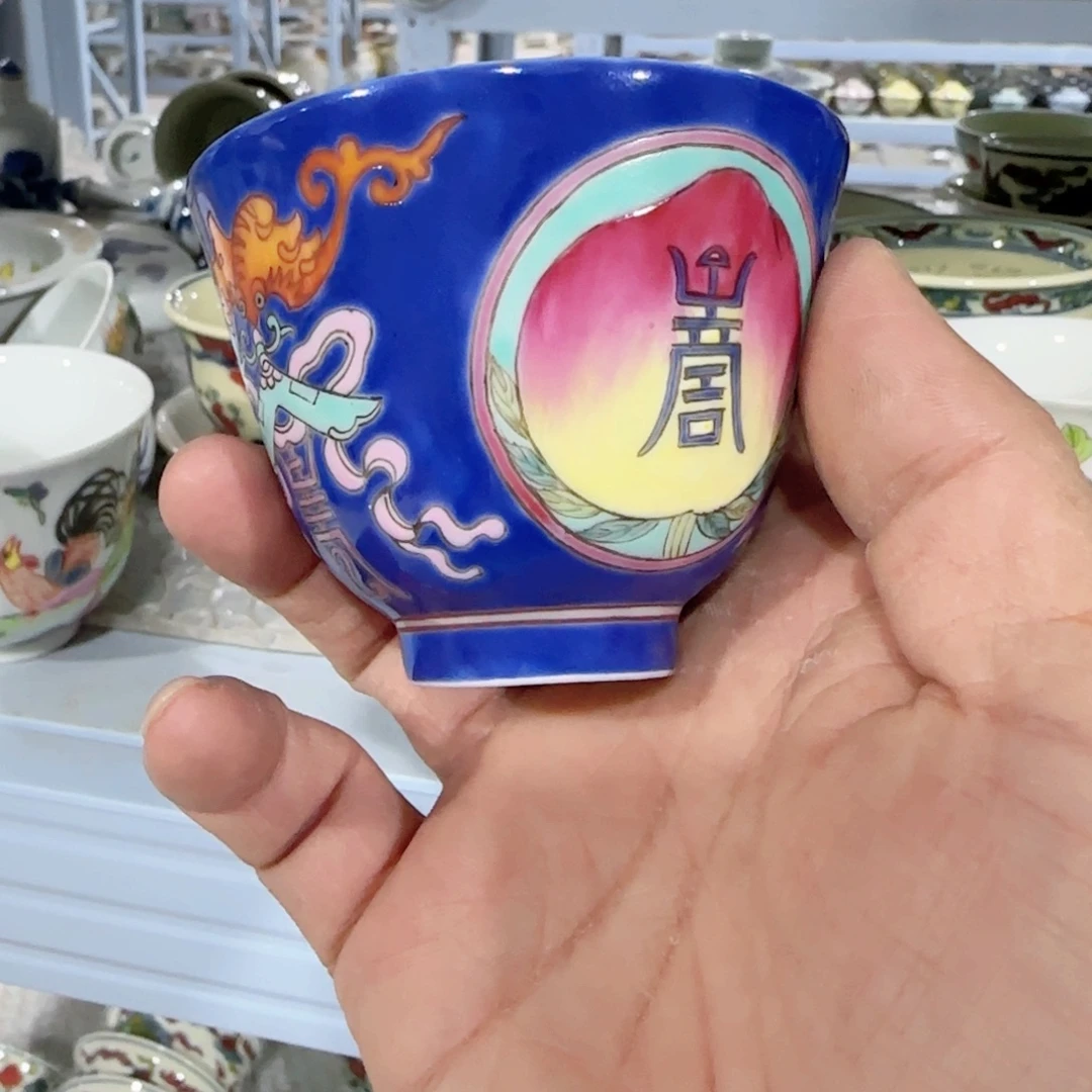 手绘瓷器，全部处理