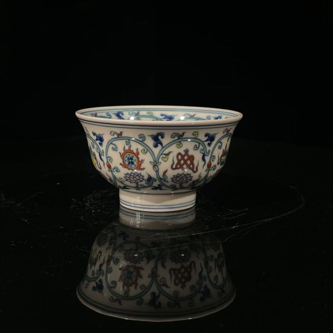 莲花红稀土碗