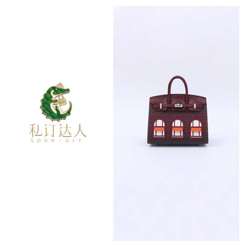 AI.BAGBURRY2025年春夏新款女士真皮百搭时尚鳄鱼皮女包