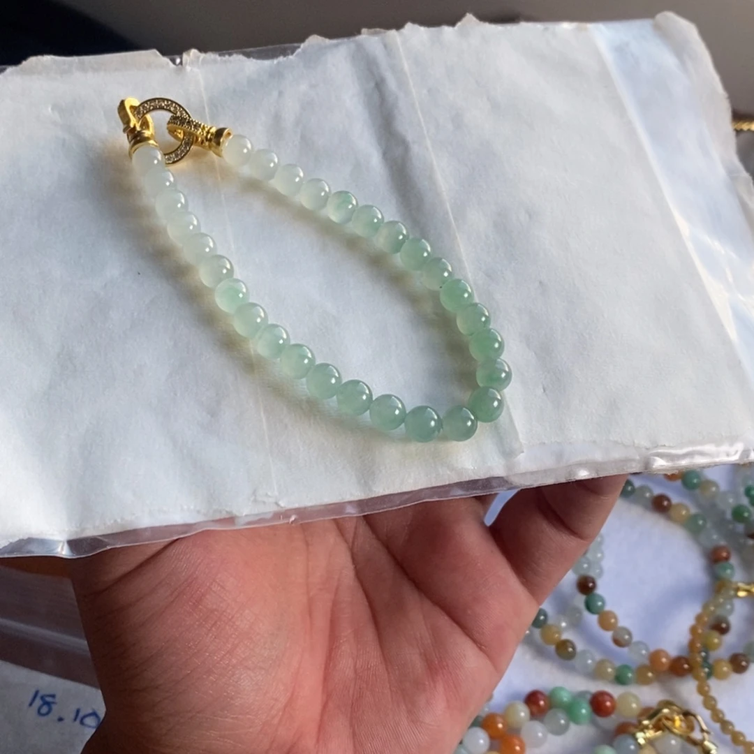定制翡翠未镶嵌62 缅甸翡翠A货卡6.5