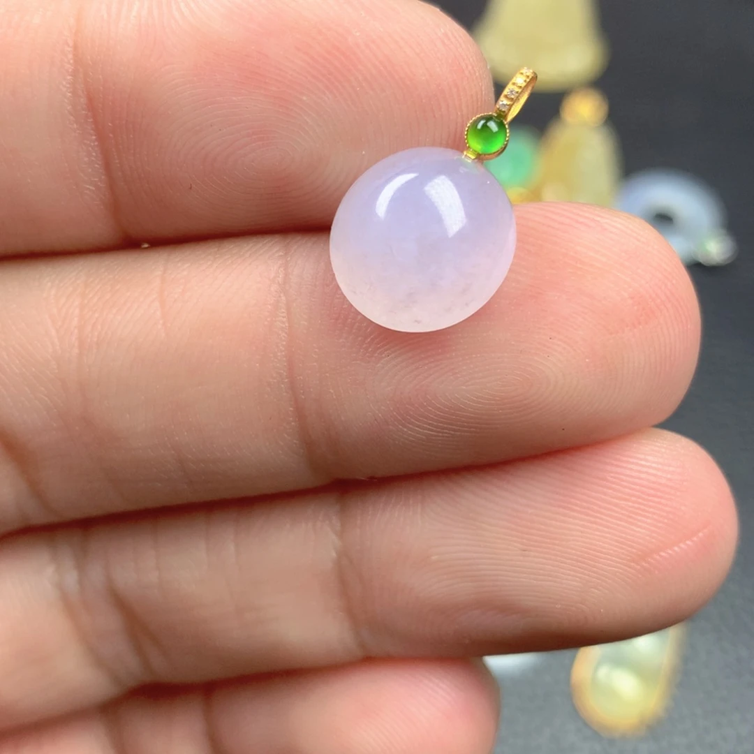 【闪购商品】颈饰18K金镶嵌翡翠翡翠