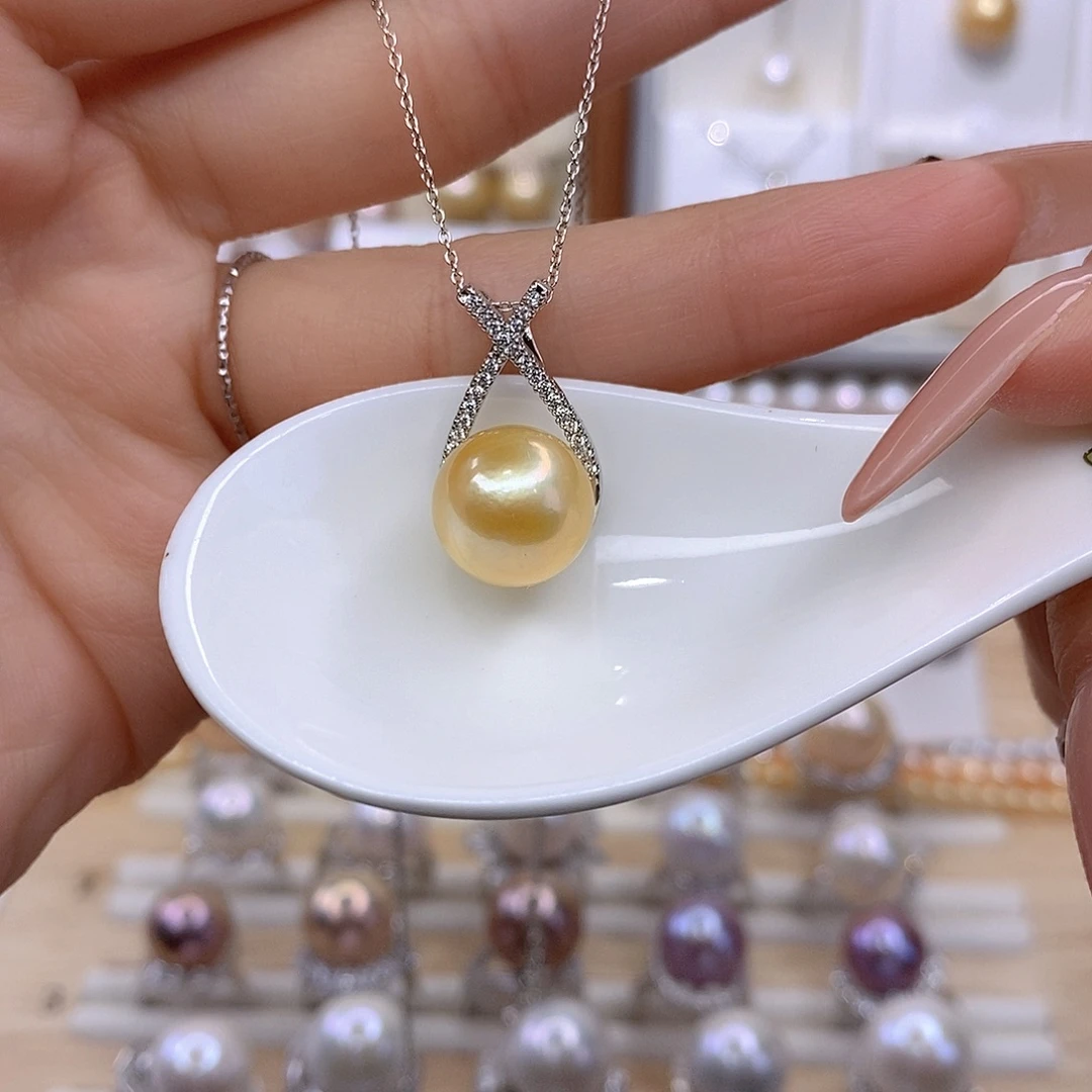 合金颈饰淡水珍珠F