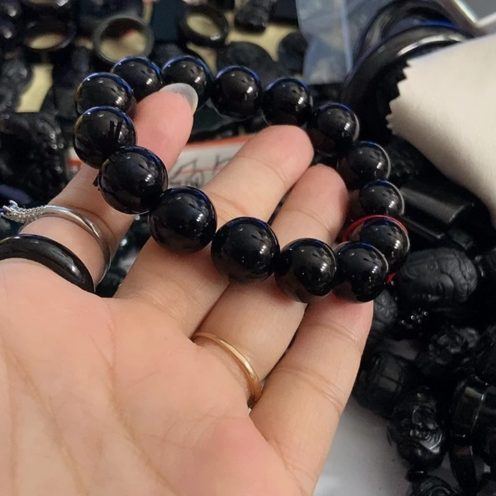 未镶嵌手链翡翠墨翠14