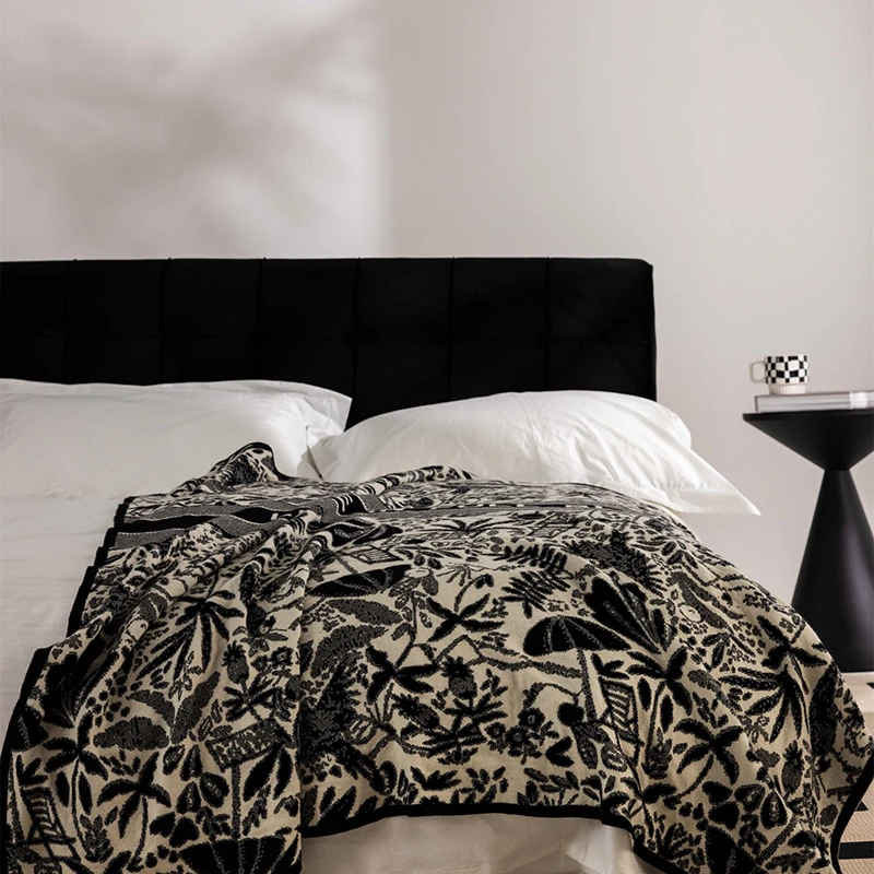 2024新款兔绒纱轻奢气质针织毯-缇卡