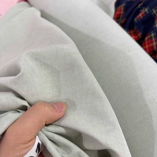 01 纯植物双纱双色亚麻棉面料4米价 柔软透气不扎