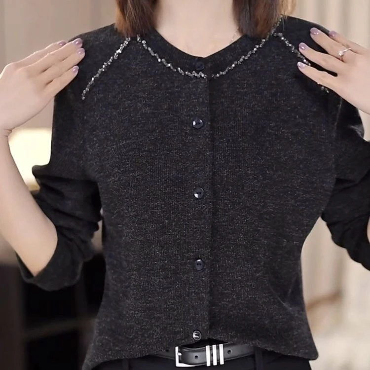 高档洋气长袖t恤女春季新款2025时尚宽松百搭减龄遮肉打底衫上衣