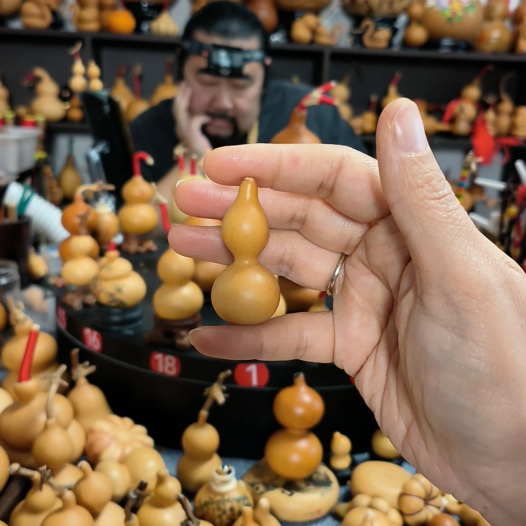 猫***儿葫芦福禄双全手把件