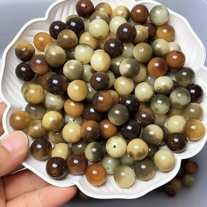 白玉菩提吊坠白玉菩提14花皮圆10颗卡灯牌宠10颗