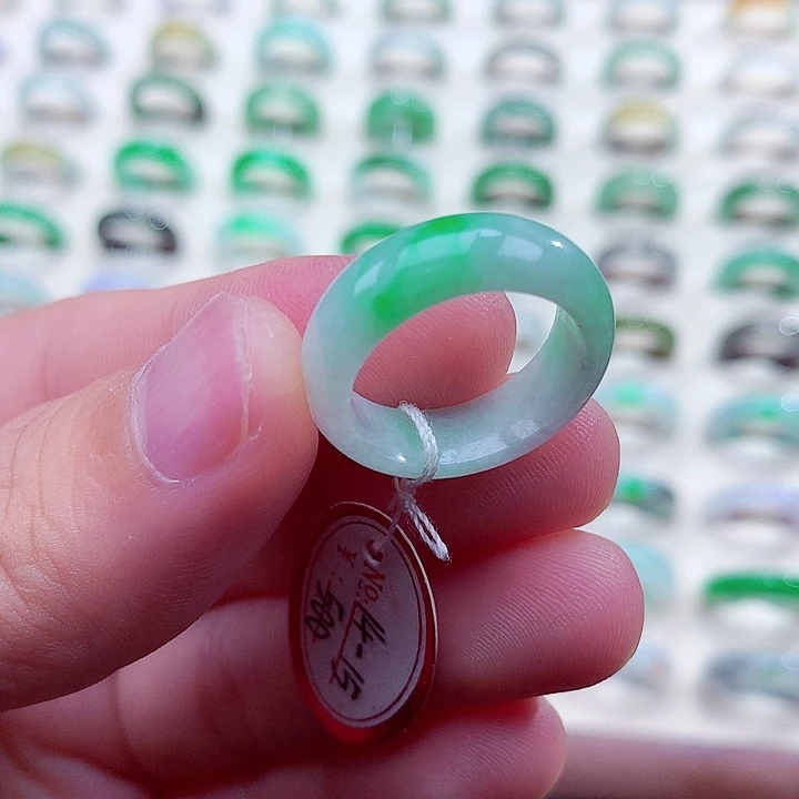 翡翠未镶嵌戒指14-15号