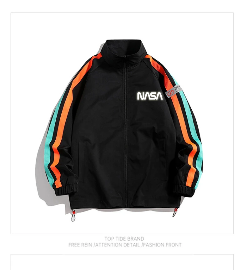 g19秋冬薄款男士夹克休闲上衣新时尚青年外套潮立领运动男式百搭