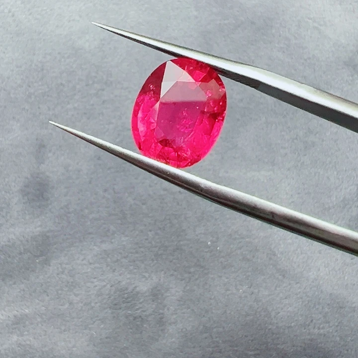 未镶嵌裸石碧玺4.75ct 天然阿富汗卢比莱碧玺
