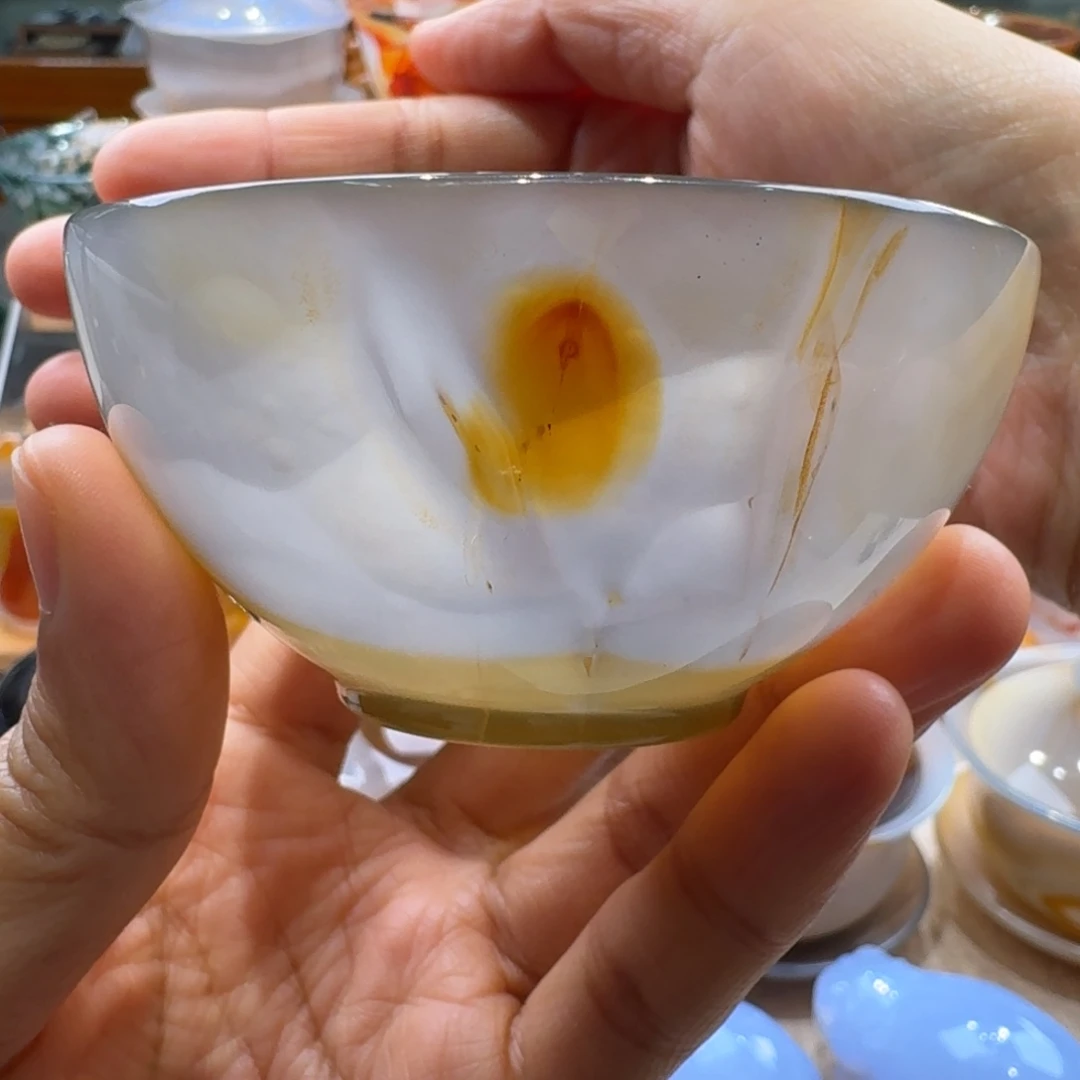 玛瑙/玉髓未镶嵌玛瑙茶杯