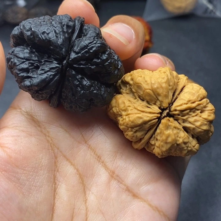 把件文玩核桃43尺蝴蝶蟾