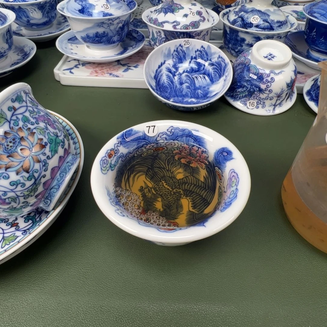 景德镇纯手工纯手绘茶具木木77