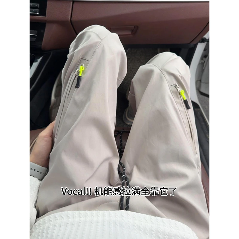 美式机能三防冲锋裤男款秋季工装裤子透气百搭显瘦休闲窄版直筒裤