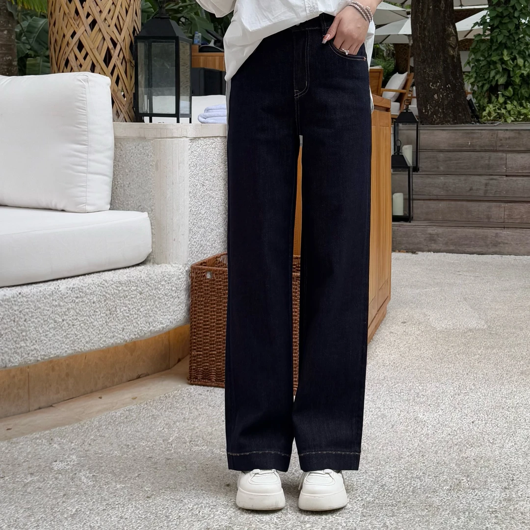 宿慕SUMU 女款直筒牛仔裤 2-11春季2025新款时尚百搭牛仔裤M0003U