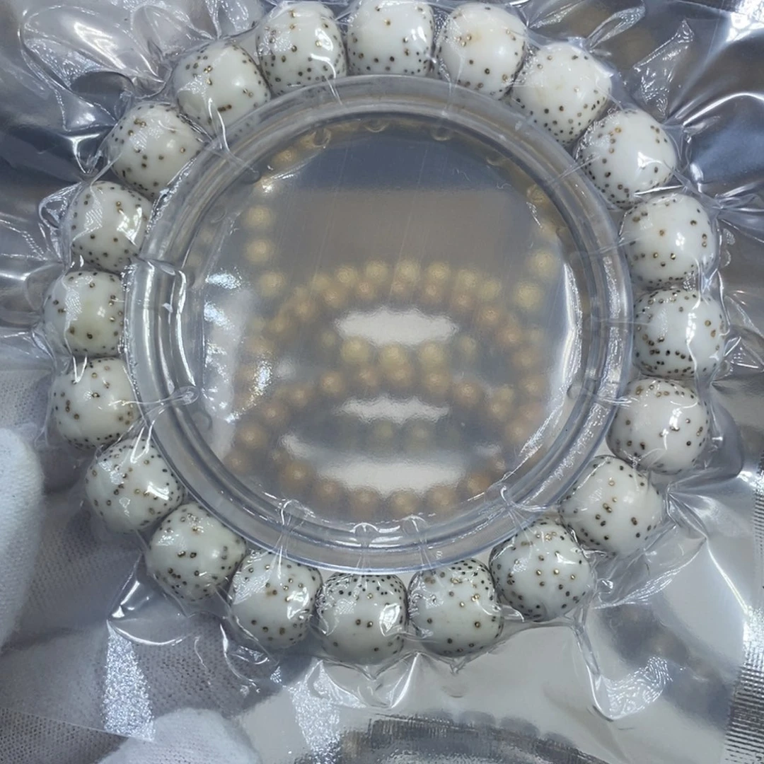 星月菩提手串卡11.5正月大侧留白金星