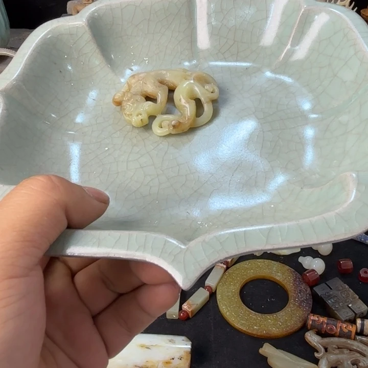 摆件喜*洋汝瓷全品摆件一个
