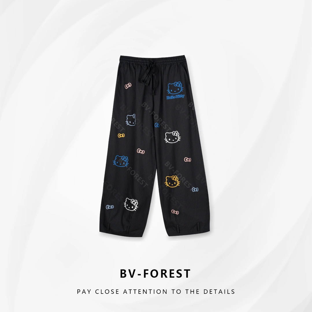 BV-FOREST“哈喽趣裤”秋季新款百搭直筒阔腿裤BV-K0452