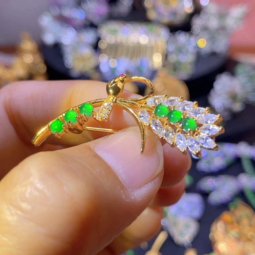 【闪购商品】银S925镶嵌挂件翡翠