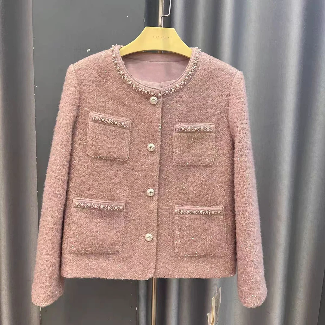 法式羊毛小香风外套女新款爆款春季气质百搭显瘦时尚轻奢洋气潮牌