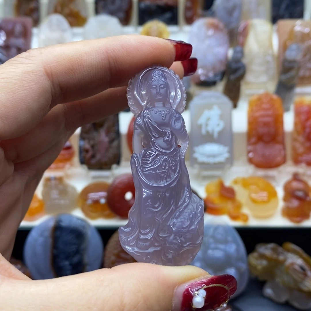 未镶嵌吊坠(赠链)玛瑙/玉髓白**?吊坠