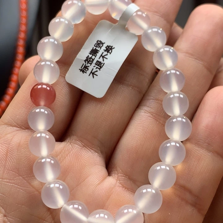 未镶嵌手串玛瑙/玉髓荔枝冻8mm手串