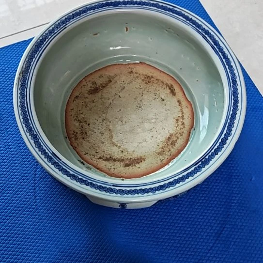 天***心瓷片青花传龙的三角龙一个