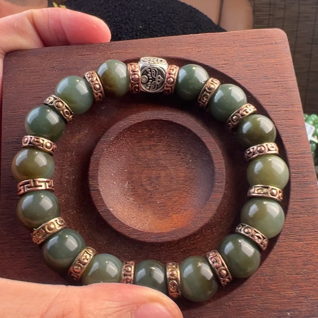 和田玉未镶嵌手链