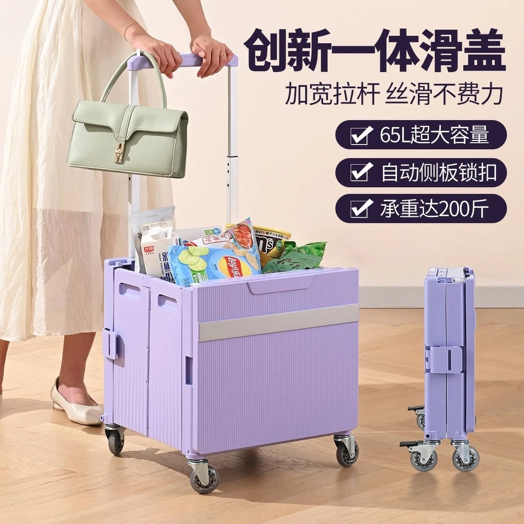 家用买菜小拉车轻便携购物车野餐推车快递拉货超市拉杆折叠小拖车