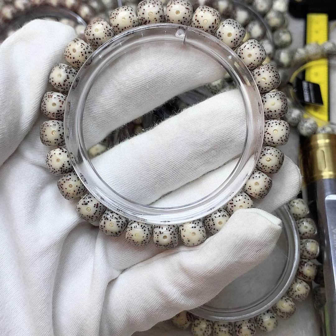 星月菩提手串7号灰冰9×8