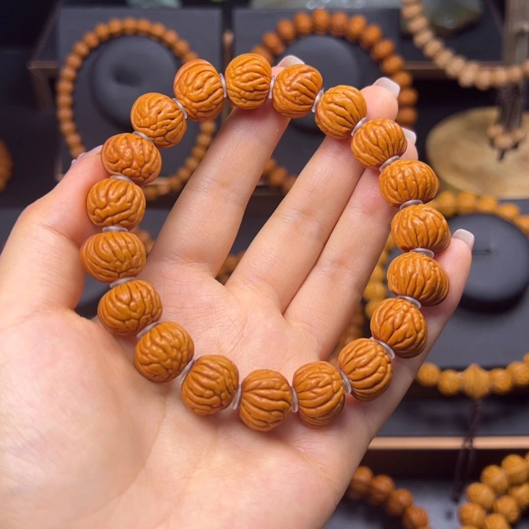 手串桃核柳叶15手串