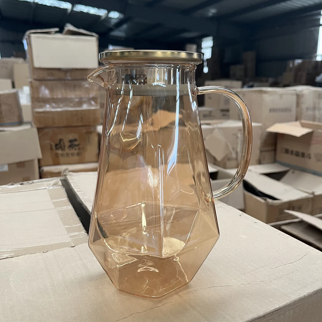 冷水壶家用高硼硅玻璃果汁壶大容量凉白开水壶茶壶饮品凉水壶耐热