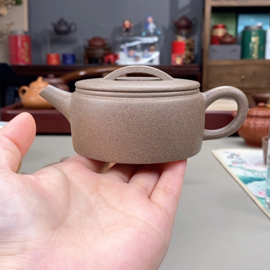 茶壶紫砂黄降坡高温汉瓦半手170cc