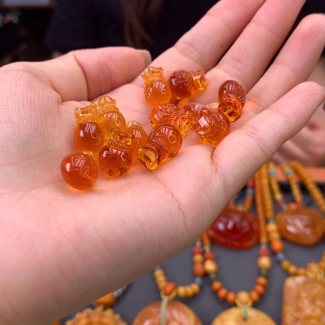 未镶嵌吊坠(不含链)琥珀多样性发一