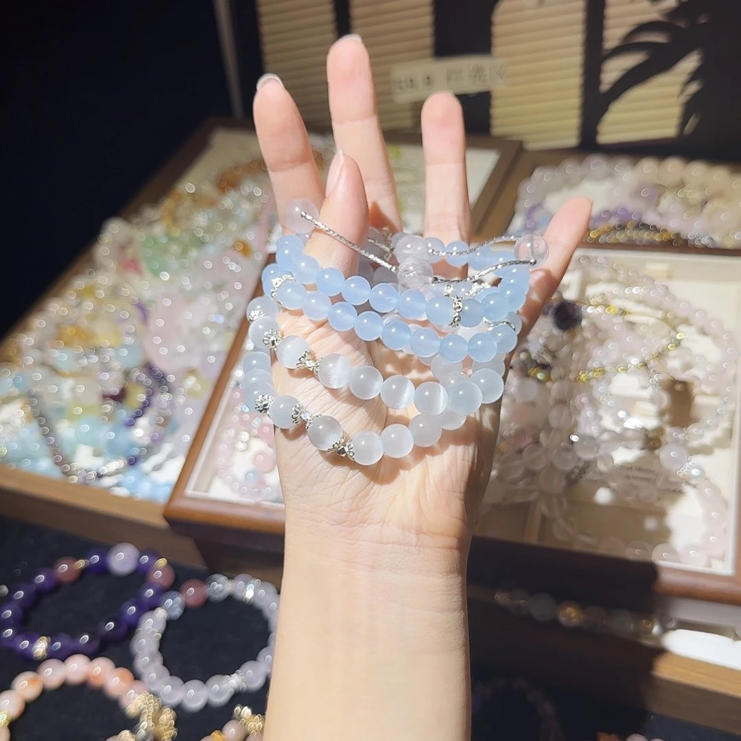 水晶手链合金水晶
