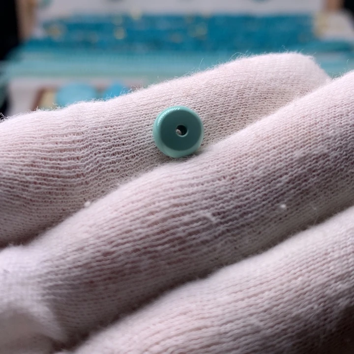 绿松石未镶嵌鼓珠