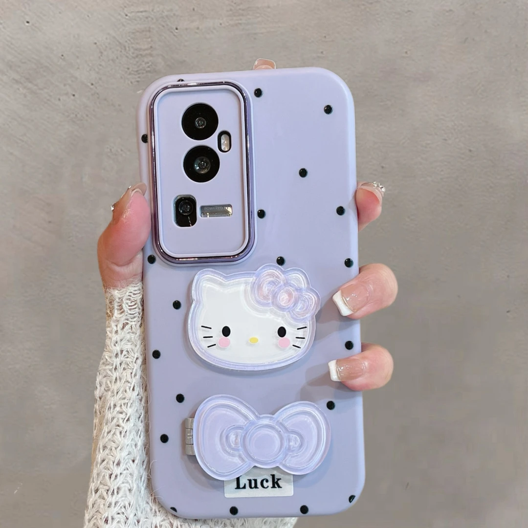 适用于opporeno10手机壳10pro新款5g可爱少女心phw110带支架紫色