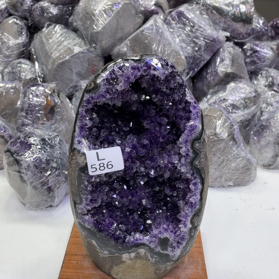 未镶嵌水晶摆件天然紫水晶