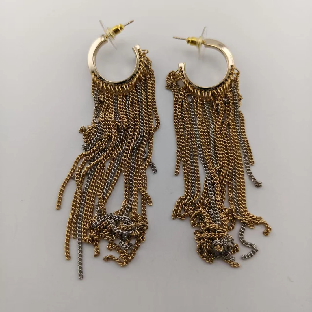 铜合金耳饰  VTGViVi饰品/中古饰品/时尚复古百搭款/P15/新款耳针