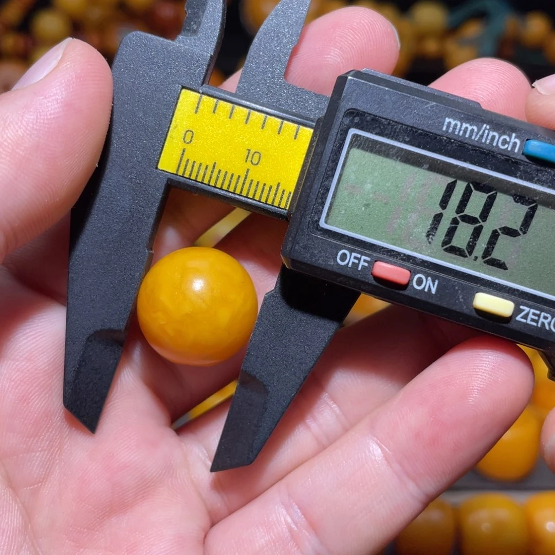 琥珀未镶嵌裸石苹果珠