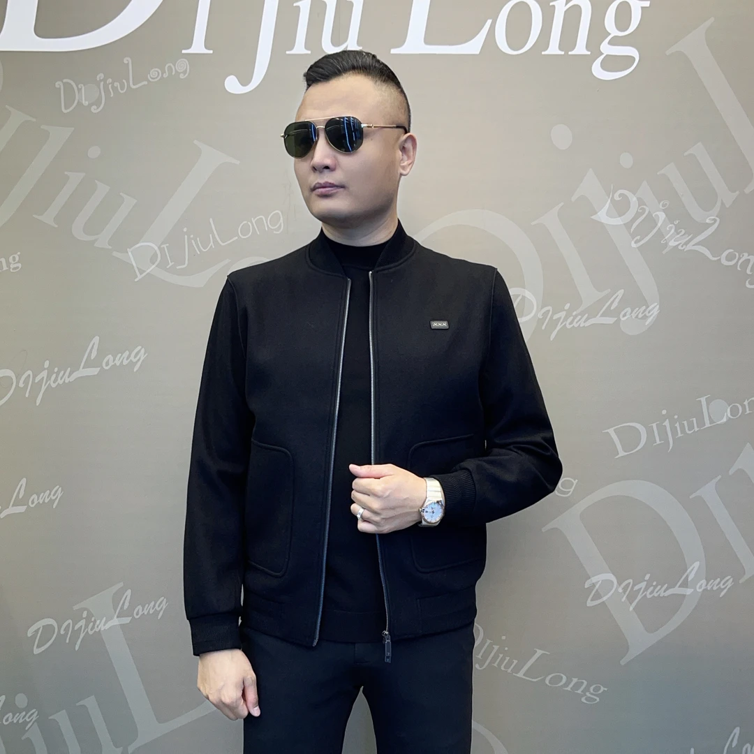 【帝九龙】25年春季新款时尚轻奢休闲男装立领夹克839918
