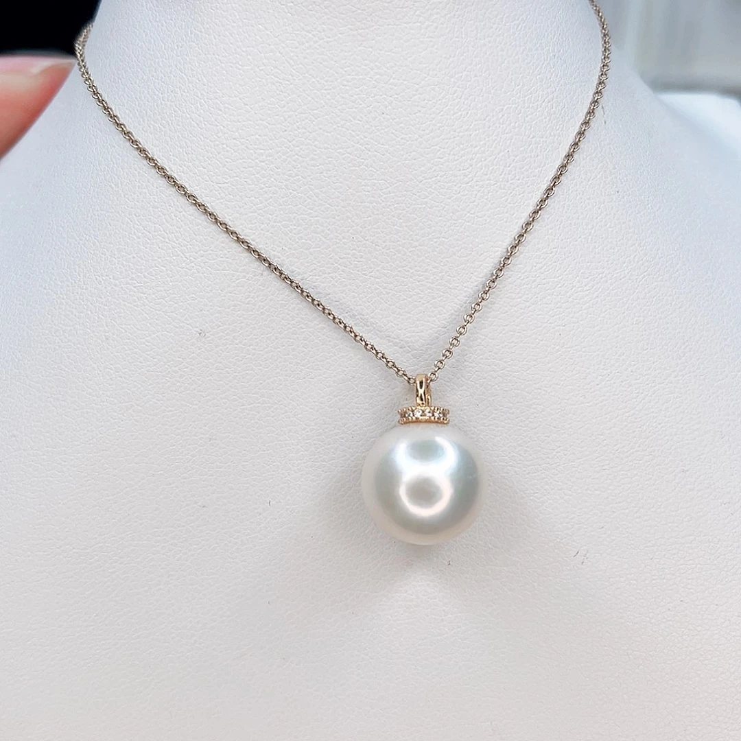 合金淡水珍珠吊坠(赠链)