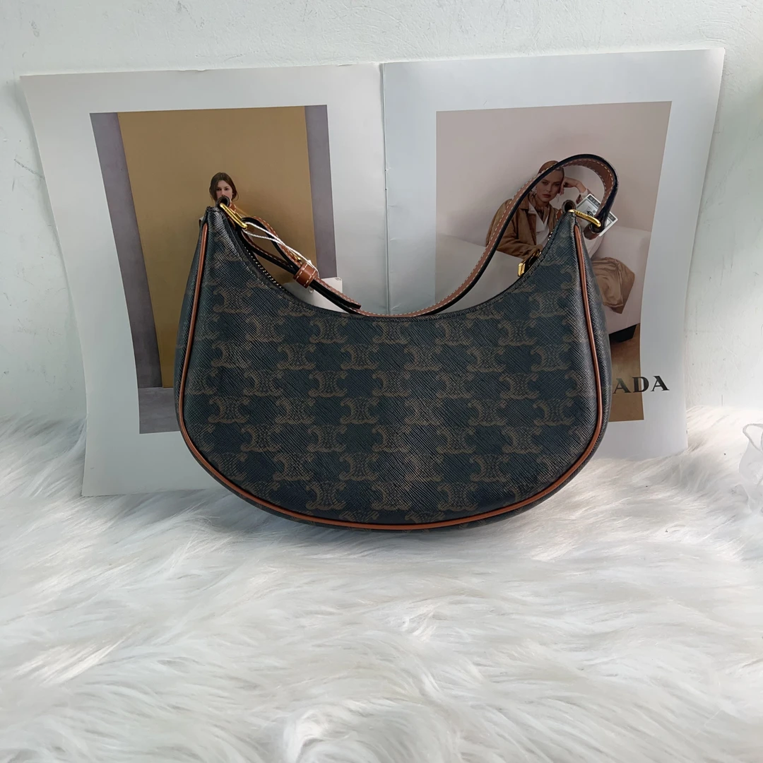 95新 Celine/思琳 思琳百搭老花腋下单肩包xh172