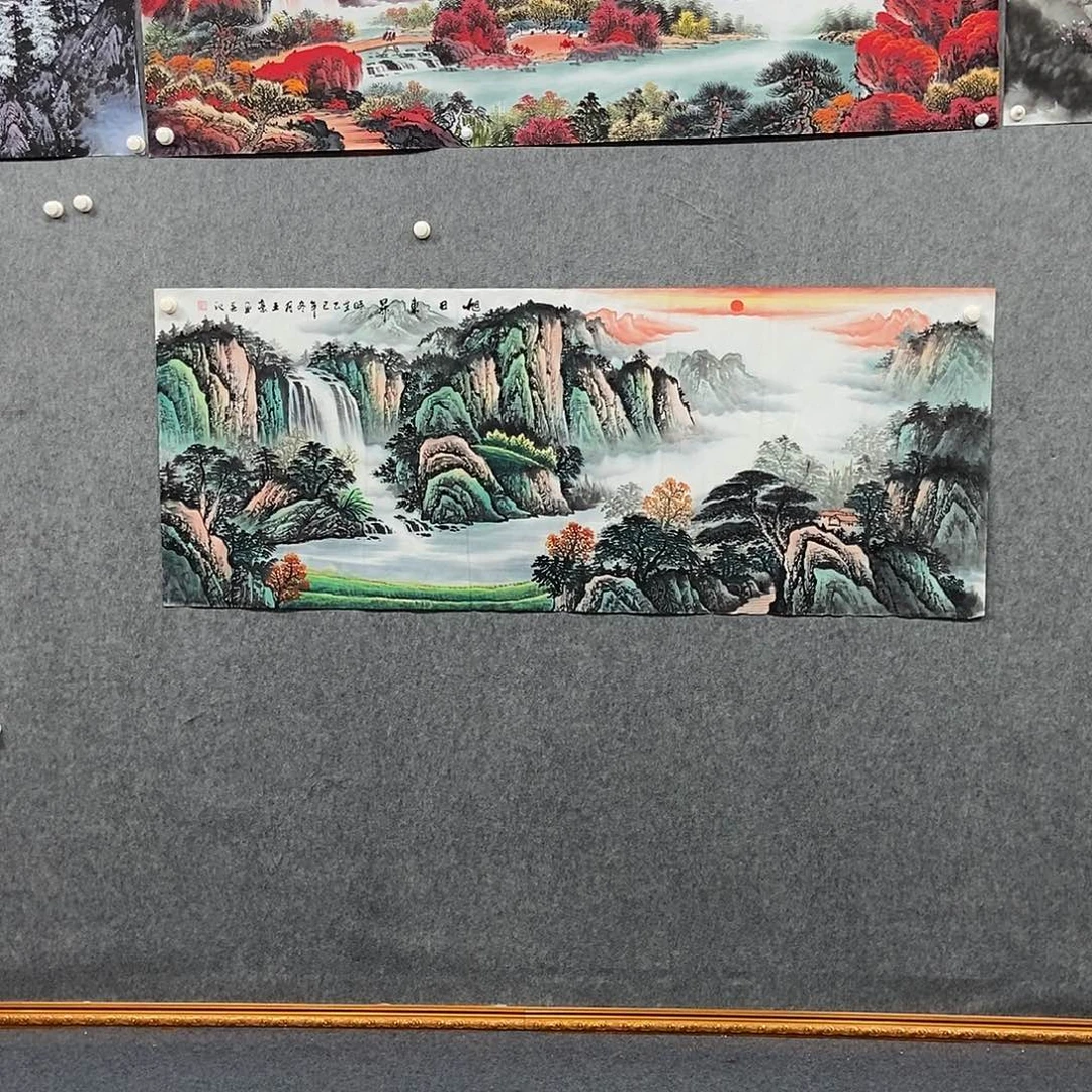 国画小六尺山水一副