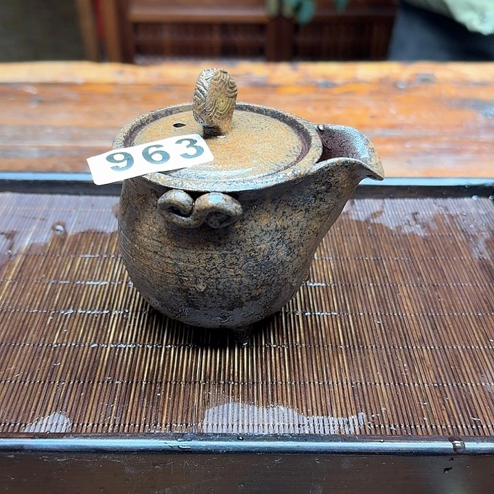 纯手工制作粗陶茶具