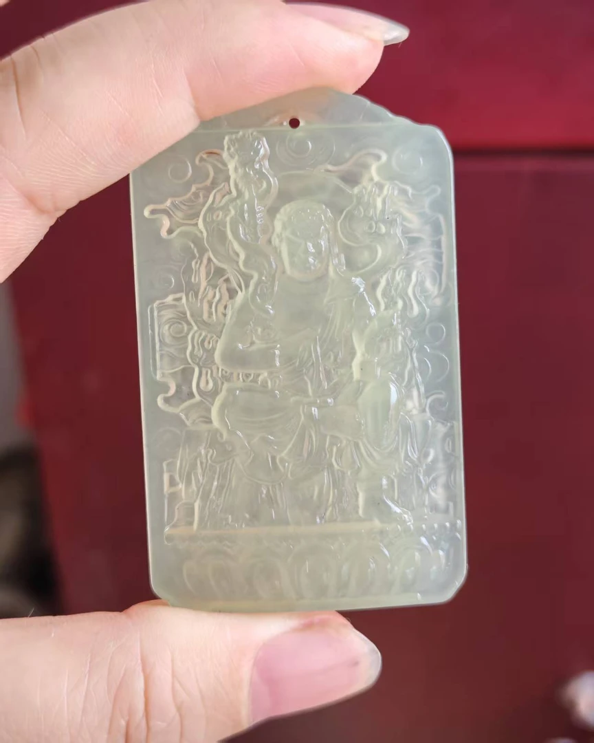 岫玉不动明王菩萨鸡的守护神