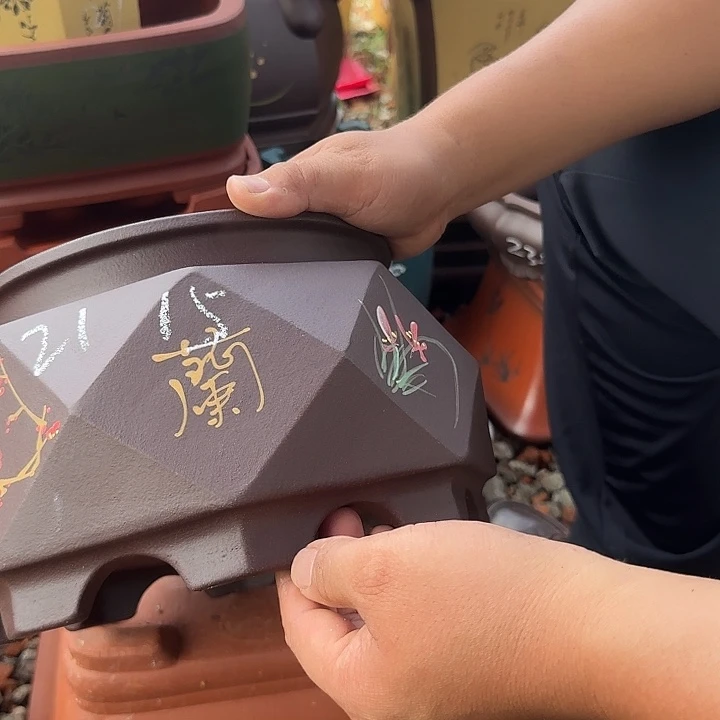 紫砂花盆紫砂花盆